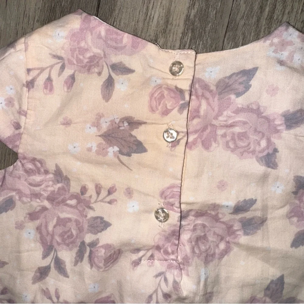 NWT Charming Floral Bubble Romper with Headband